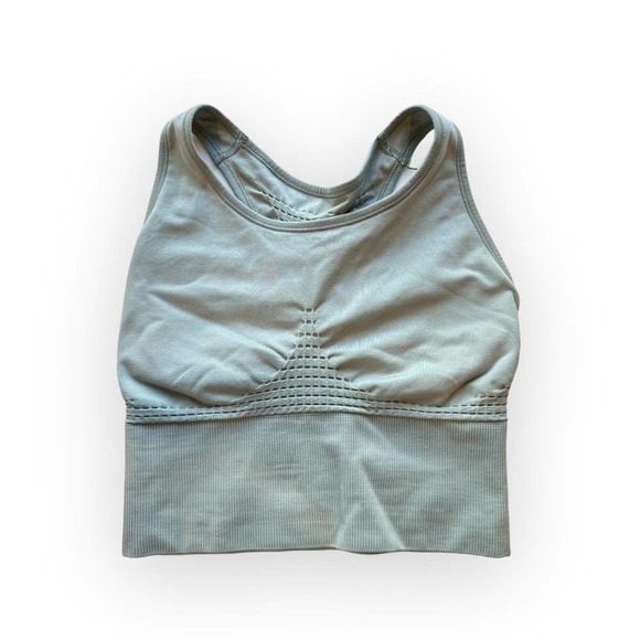 NEW Sweaty Betty Stamina Longline Sports Bra in Heath Green Size Small - Picture 1 of 9